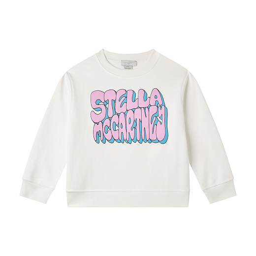 Свитшот White Stella Graphic от бренда Stella McCartney kids