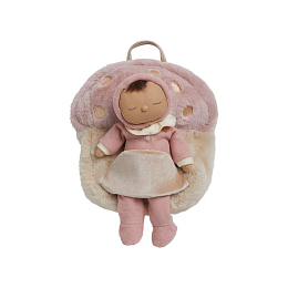 Рюкзак Мухомор с карманом для куклы Pink от бренда Olli Ella