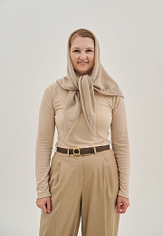 Косынка Koolig cashmere beige от бренда Peppihat