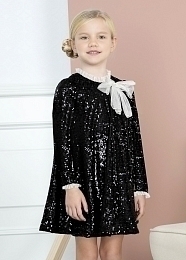 Платье в пайетках черного цвета от бренда Abel and Lula