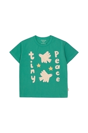 Футболка tiny peace от бренда Tinycottons Зеленый