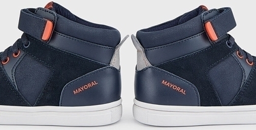 Ботинки синие с замшевыми деталями от бренда Mayoral