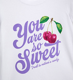 Футболка Sweet cherry от бренда Original Marines Белый Разноцветный