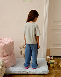 Футболка-кроп ChooChoo от бренда CHOOCHOO Серый