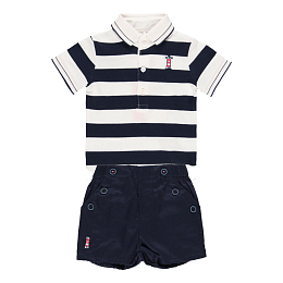 Боди в полоску и шорты от бренда Boboli