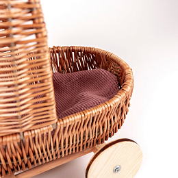 Коляска для кукол плетеная от бренда Egmont Toys