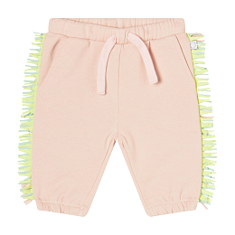 Джоггеры розовый с бахромой от бренда Stella McCartney kids