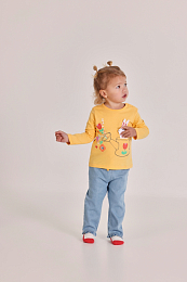 Лонгслив и джинсы Flower Bunny от бренда Boboli