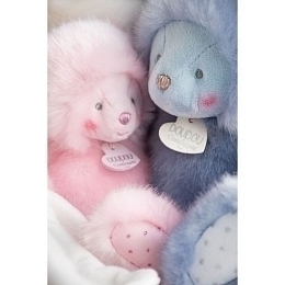 Игрушка Мишка розовый с комфортером от бренда Doudou et Compagnie