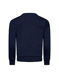 Свитшот темно-синий с надписью от бренда Trussardi