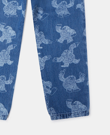 Джинсы Monster Print от бренда Stella McCartney kids