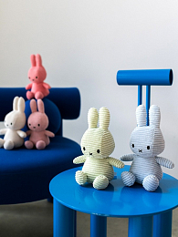 Зайчик Miffy ECO Corduroy Ice Blue от бренда Bon Ton Toys