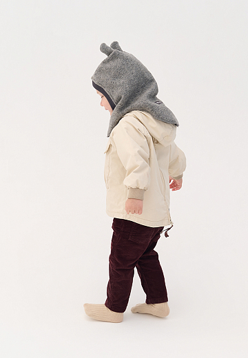 Шапка-шлем Hippo grey от бренда Peppihat