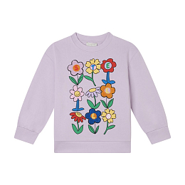 Свитшот Lilac Flowers от бренда Stella McCartney kids