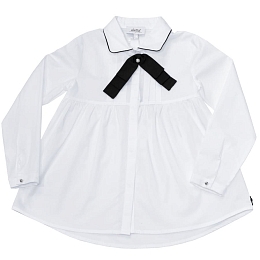 Рубашка с брошкой-бантом  от бренда Aletta