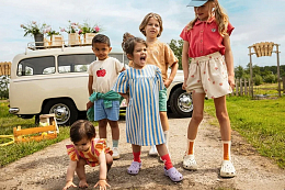 Платье Poppy Stripes от бренда Sproet & Sprout