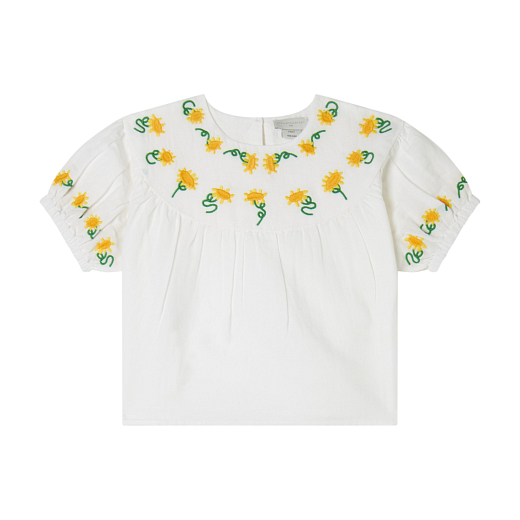 Блуза Flower Embroidery от бренда Stella McCartney kids