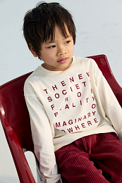 Лонгслив Oscar Moonlight White от бренда The New Society