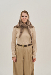 Косынка Koolig cashmere brown от бренда Peppihat