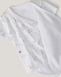 Набор боди кимоно 3 шт в розовом цвете и с принтом от бренда Anna Leon