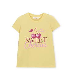 Футболка Sweet cherry creamy от бренда Original Marines Желтый Разноцветный