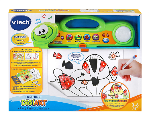 Планшет DigiArt «Рисуй по огонькам» от бренда VTECH