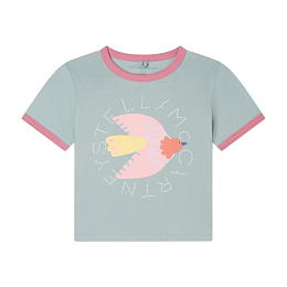 Футболка Dove от бренда Stella McCartney kids Серый