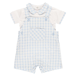 Боди и полукомбинезон в клетку виши от бренда Boboli