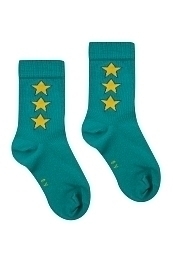 Носки зеленые со звездами от бренда Tinycottons