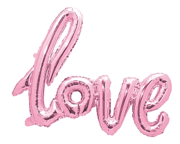 Воздушный шар LOVE розовая пастель от бренда Tim & Puce Factory