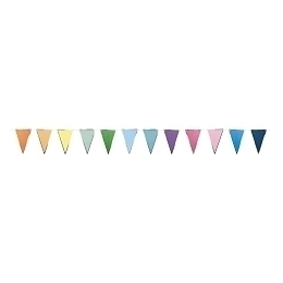 Гирлянда Разноцветные флаги 2 м от бренда Tim & Puce Factory