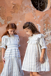 Платье Evelina Blue Stripes от бренда C'ERA UNA VOLTA