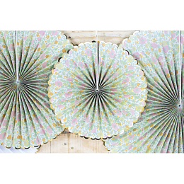 Декоративные круги Шебби с золотом 3 шт от бренда Tim & Puce Factory