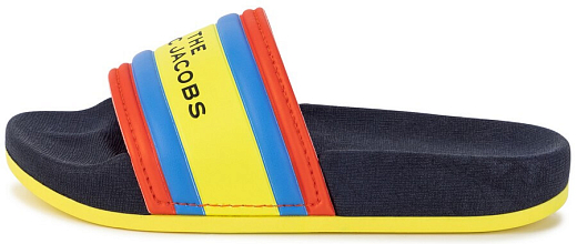 Сланцы темно-синие с разноцветными полосками от бренда LITTLE MARC JACOBS