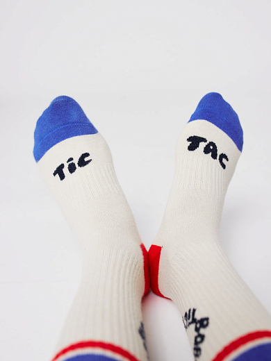 Носки Tic Tac Toe color block от бренда Bobo Choses