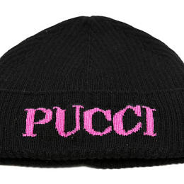 Шапка Black Logo Orchidee от бренда Emilio Pucci