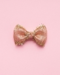 Бантик заколка NINA розовый с золотом от бренда Skazkalovers