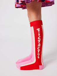 Гольфы Tic Tac Toe pink от бренда Bobo Choses