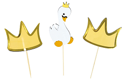 Декор для торта Лебедь 3 шт от бренда Tim & Puce Factory