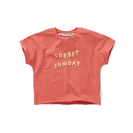 Футболка Sorbet Sunday mini от бренда Sproet & Sprout Коралловый