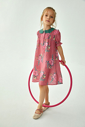 Платье Loredana Pink Flowers от бренда C'ERA UNA VOLTA