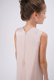 Платье бежевое с блеском от бренда NOT A TOY