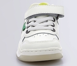 Кеды KICKELSEY WHITE SILVER LIGHT GREEN от бренда KicKers