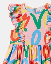 Платье Graphic Love Print от бренда Stella McCartney kids