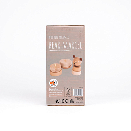 Пирамидка Мишка Марсель от бренда Egmont Toys