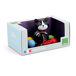Каталка на веревочке Котик от бренда Vilac
