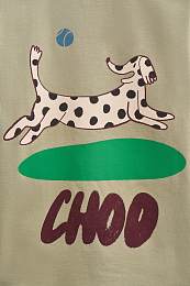 Футболка Dots Dog от бренда CHOOCHOO Серый