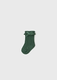 Носки вязаные с бантиками темно-зеленые от бренда Mayoral