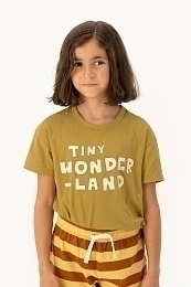 Футболка tiny wonderland хаки от бренда Tinycottons Хаки