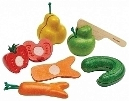 Игра "Нарежь фрукты и  овощи" от бренда PlanToys